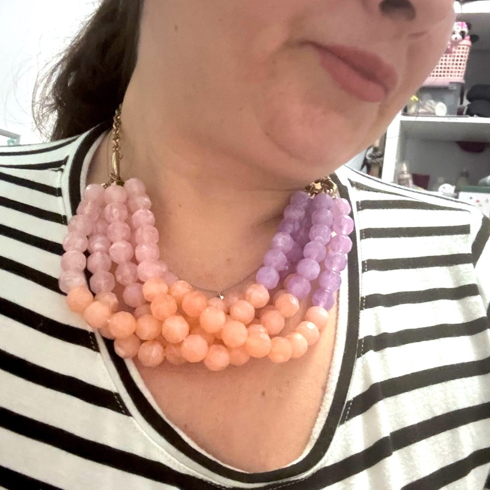 Necklace Pink and Purple Costume Jewelry